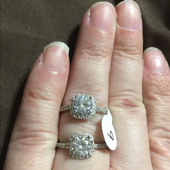$15 Sale!  925 Sterling Silver Halo CZ Sizes 5-9 - Picture 5 of 8